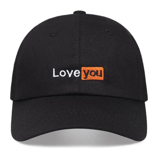 2021 New LOVE YOU Baseball Cap Four Seasons Outdoor Sun Cap Cotton Snapback Women Men Embroidery Dad Hat - LA TendanceStore multi service