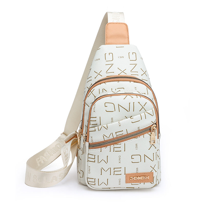 Sac à bandoulière avec lettres imprimées en style mode LA TendanceStore multi service