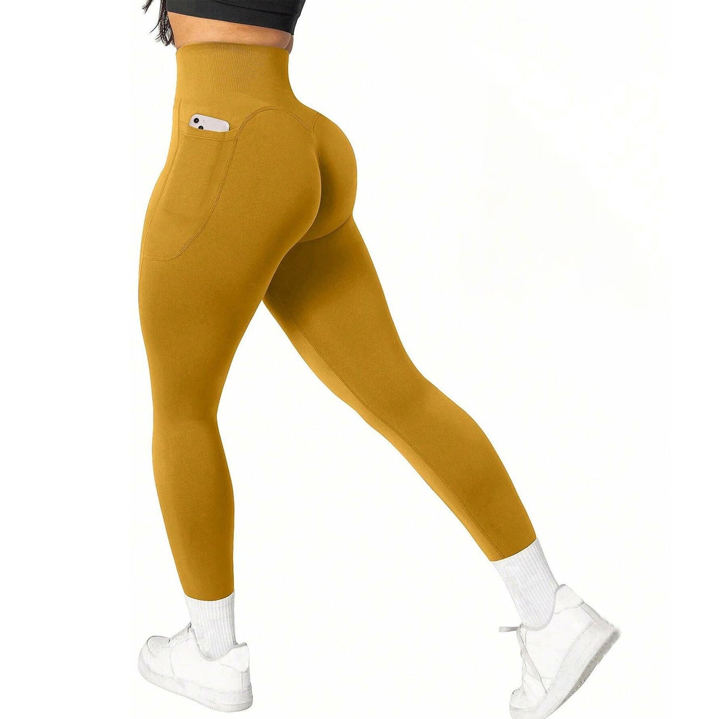 Pantalon de Yoga Couleur Unie Sensation Peau Nue, Lifting des Fesses LA TendanceStore multi service