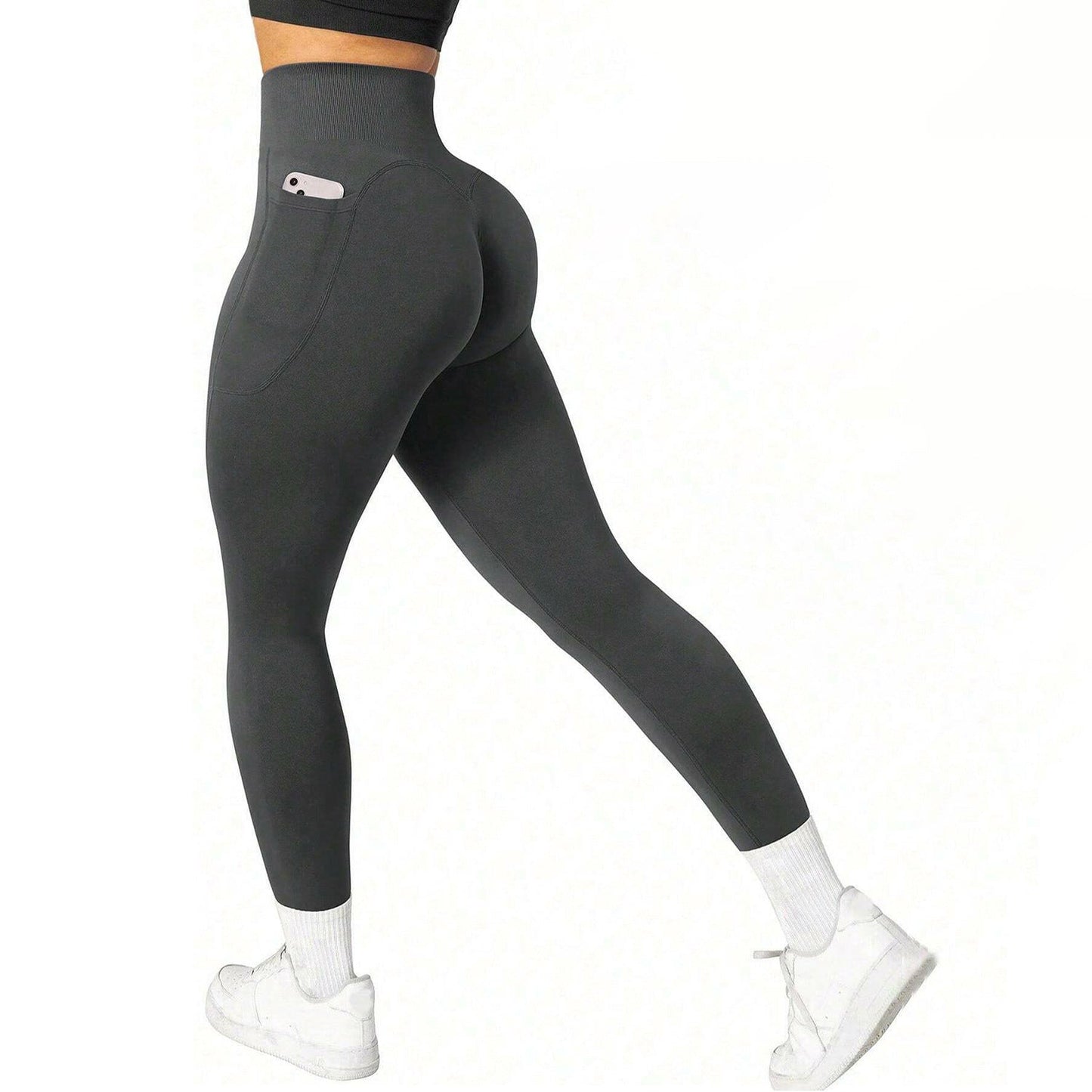 Pantalon de Yoga Couleur Unie Sensation Peau Nue, Lifting des Fesses LA TendanceStore multi service