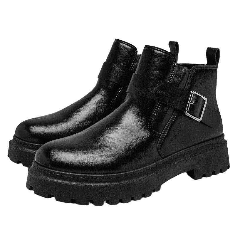 Bottes Martin décontractées de haute qualité pour extérieur, en cuir PU, imperméables - LA TendanceStore multi service