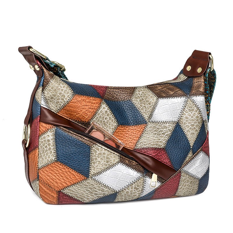 Sac à bandoulière en Cuir souple classique multicolore adaptée pour femme LA TendanceStore multi service