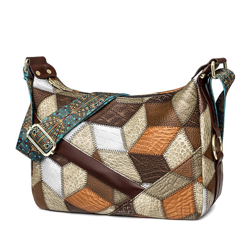 Sac à bandoulière en Cuir souple classique multicolore adaptée pour femme LA TendanceStore multi service