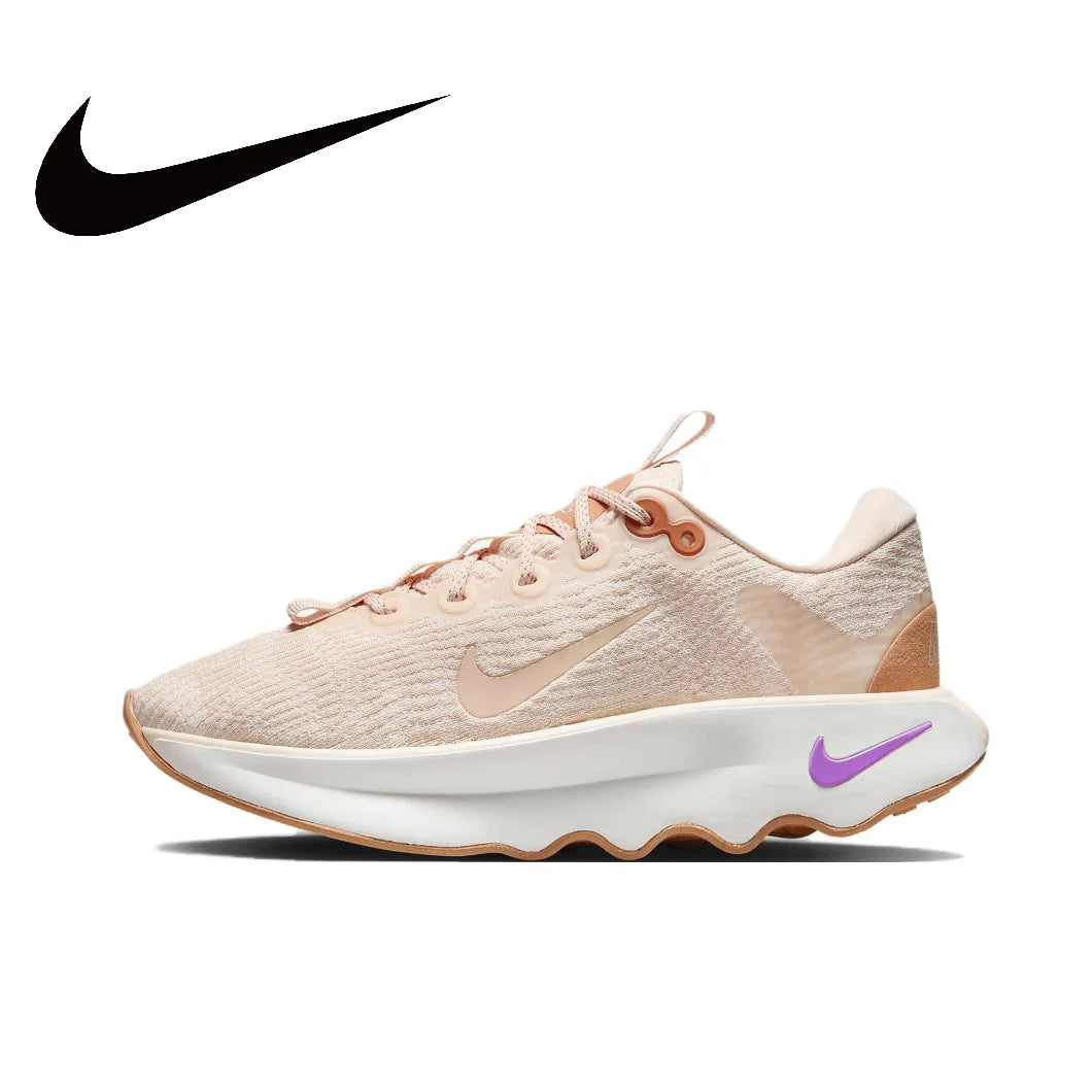 Nike-Baskets Motiva Low pour hommes et femmes, chaussures d'été légères, chaussures décontractées rembourrées, confortables et portables, blanc et jaune