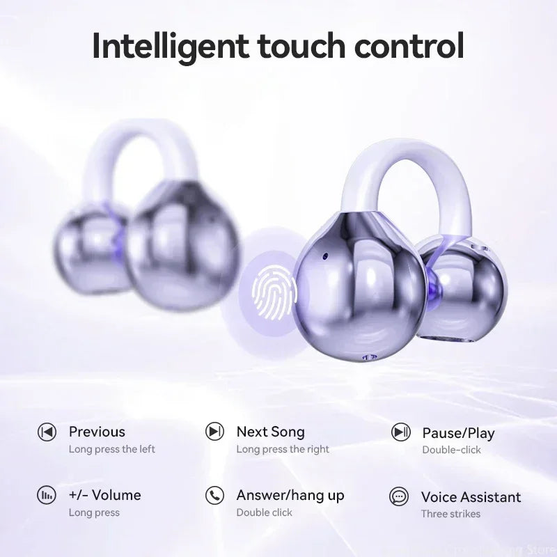 Xiaomi Redmi Wireless Bluetooth Ear Clip Earphone HIFI Bone Conduction Waterproof Sports Noise Reduction Headphones with Microphone