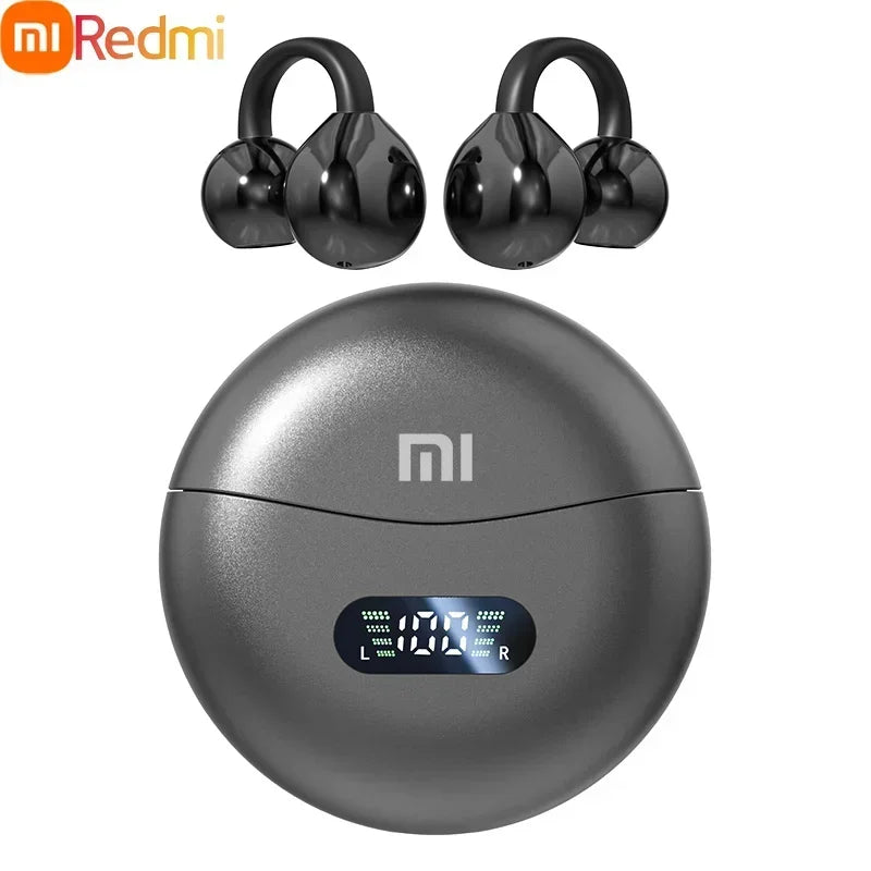 Xiaomi Redmi Wireless Bluetooth Ear Clip Earphone HIFI Bone Conduction Waterproof Sports Noise Reduction Headphones with Microphone