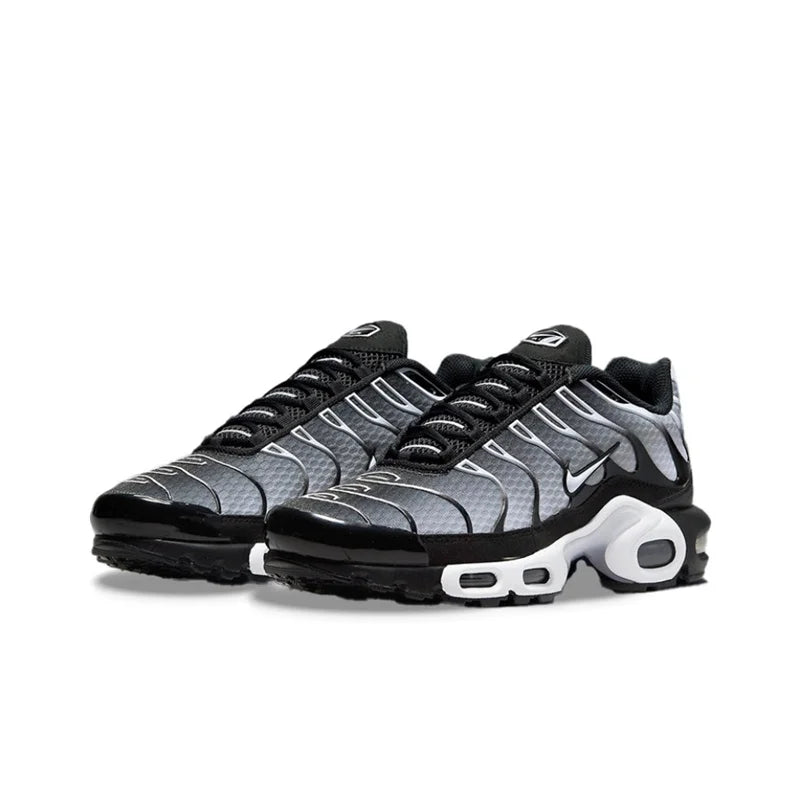 Nike-Air Max Plus TN Chaussures de Course pour Homme et Femme, Confortables, Respirantes, Antidérapantes, Coussin d'Air Durable, Noir