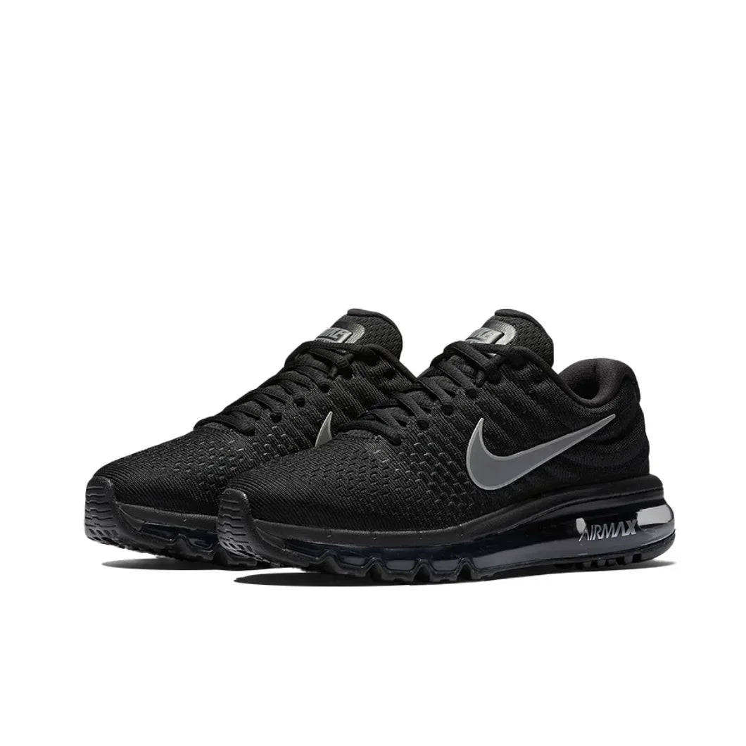 Nike-Air Max 2017 baskets basses pour hommes et femmes, chaussures de course décontractées, couleur noire, confortables et à la mode