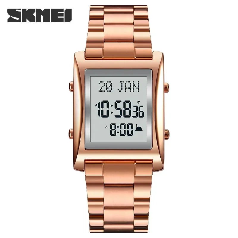 SKMEi-Montres de culte multifonctionnelles pour hommes et femmes, montre-bracelet de prière, montre d'instruction de direction, luxe, mâle, original, musulman, Qibla LA TendanceStore multi service