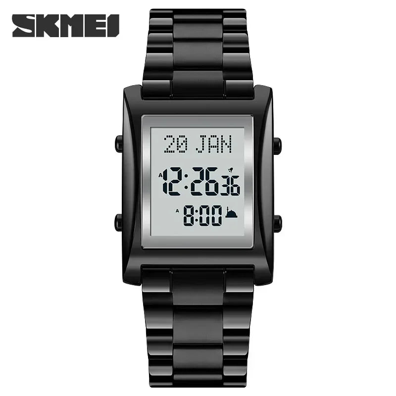 SKMEi-Montres de culte multifonctionnelles pour hommes et femmes, montre-bracelet de prière, montre d'instruction de direction, luxe, mâle, original, musulman, Qibla LA TendanceStore multi service