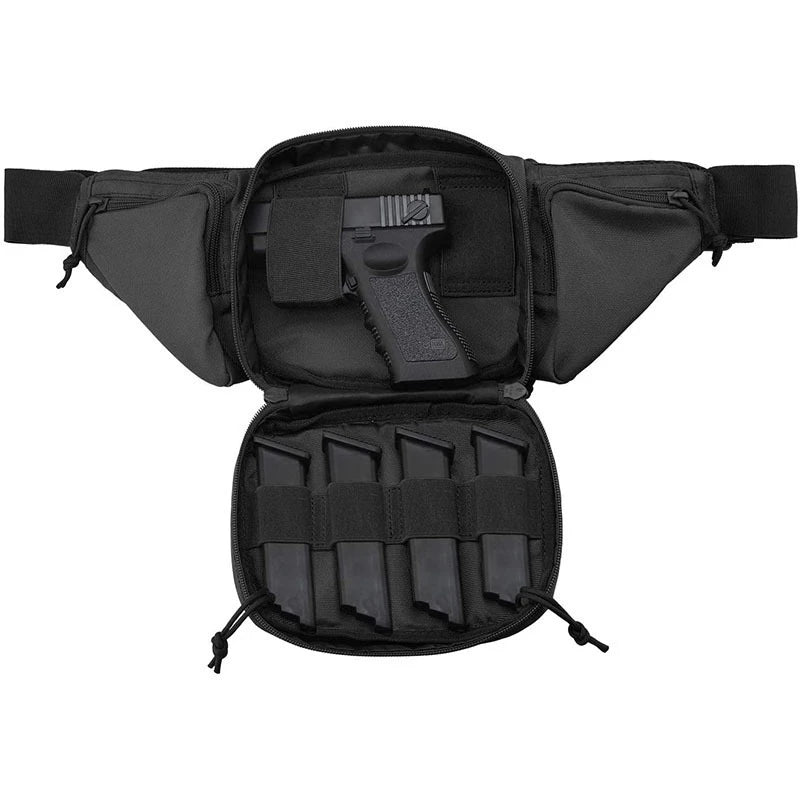 Molle Gun Holster Fanny Pack, Fits for Glock K Ruger S&amp;WM&amp;P Shield, Fits US Sig aisser 105field Beretta Kimber Walther