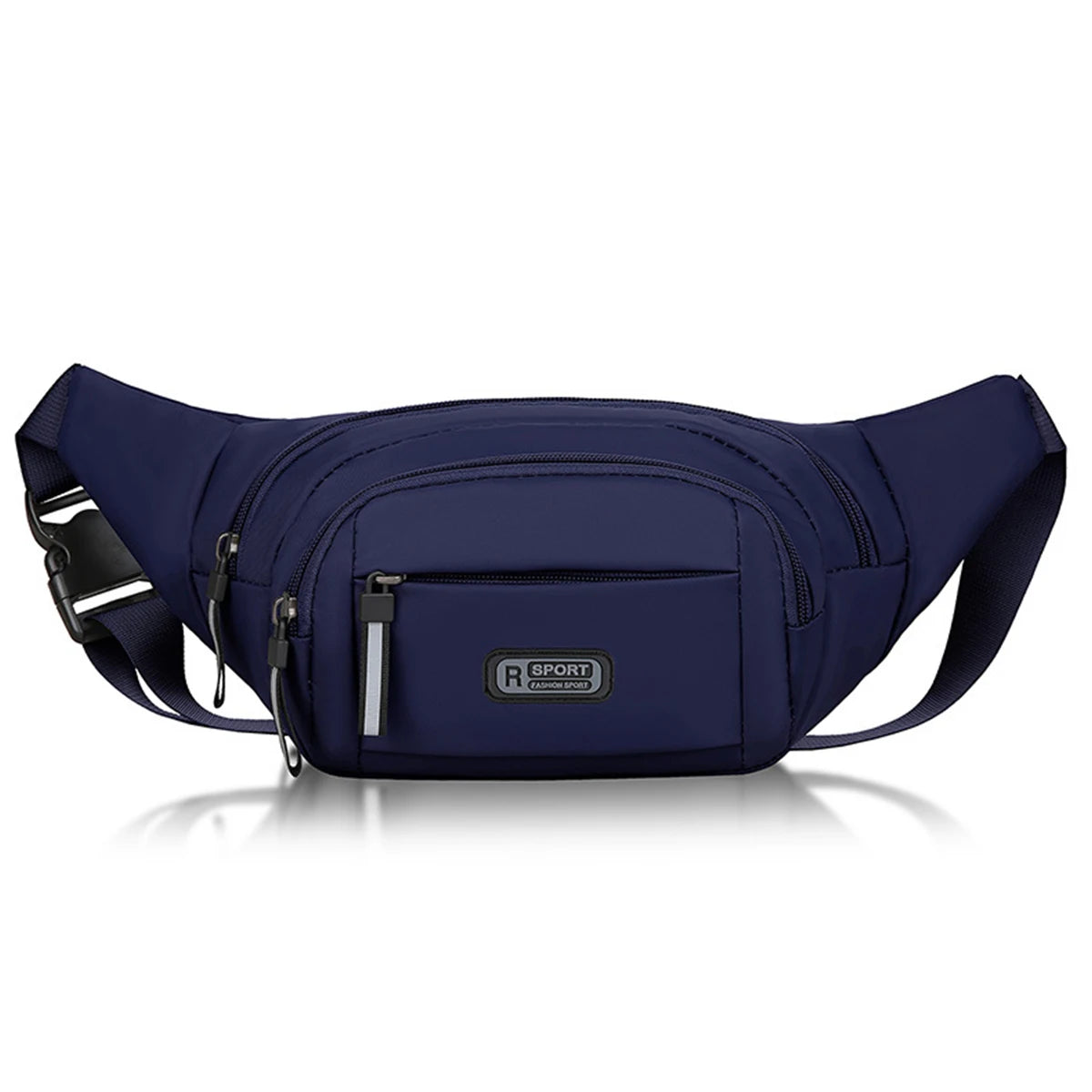 New pure canvas waist bag, men's mobile waist bag, outdoor sports, leisure, running, anti-theft, ultra-thin, invisible.-zmt