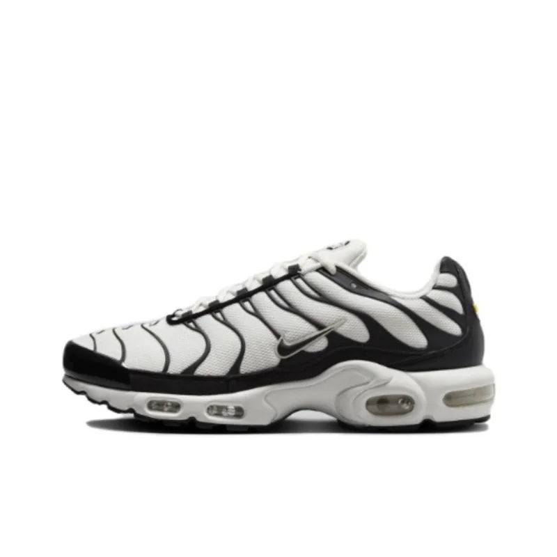 Nike-Air Max Plus TN Chaussures de Course pour Homme et Femme, Confortables, Respirantes, Antidérapantes, Coussin d'Air Durable, Noir