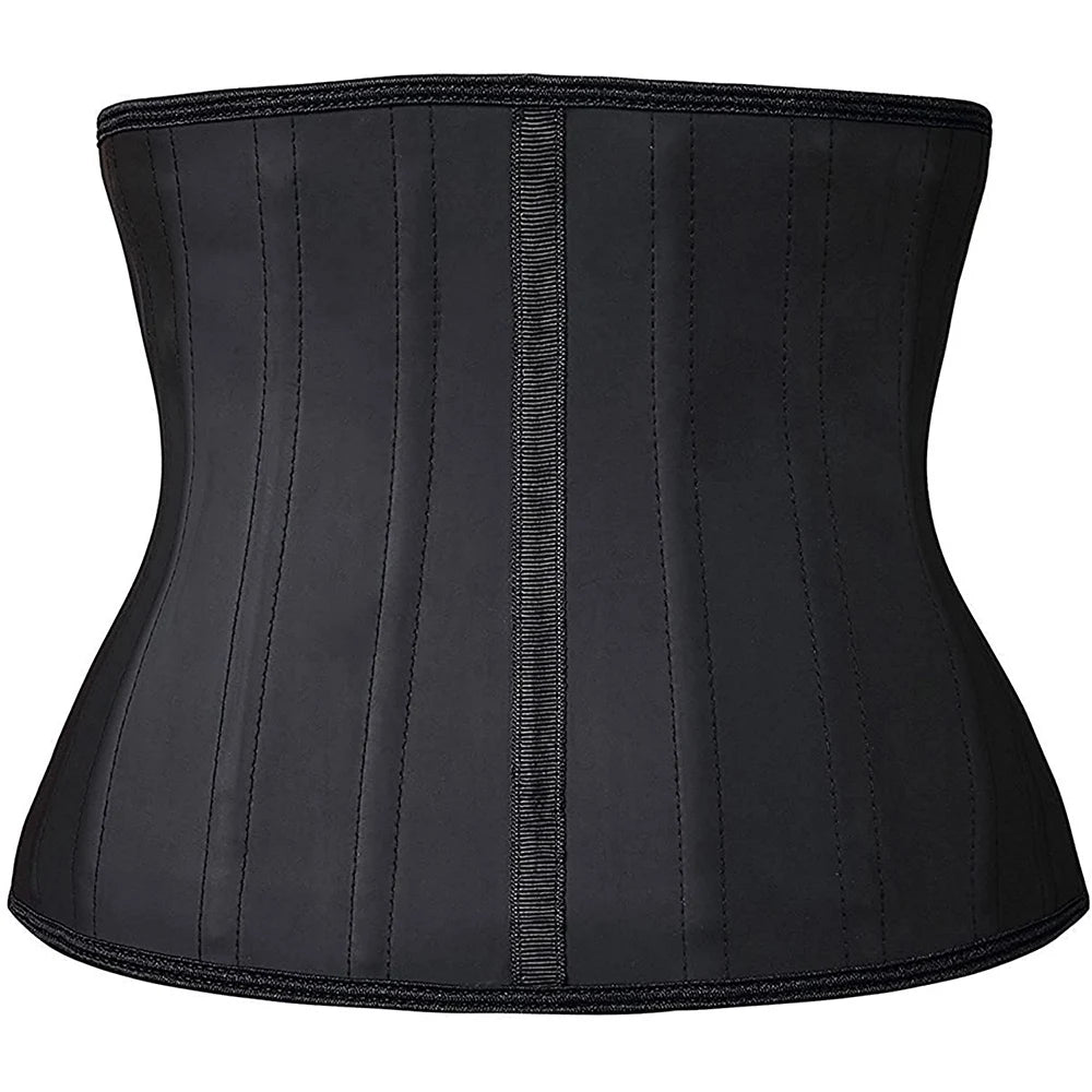 Corset de torse de 30 cm pour femmes, ceinture de taille en latex, bande serrée, silhouette mince, gestionnaire de taille, 25 os en acier, bande abdominale