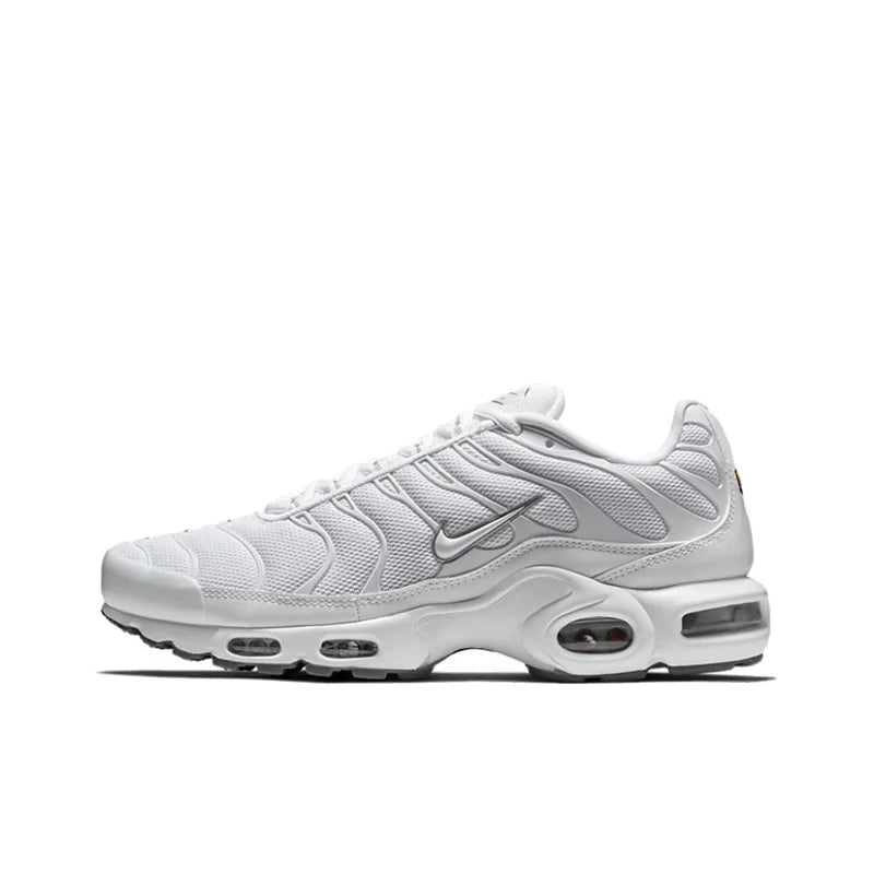 Nike-Air Max Plus TN Chaussures de Course pour Homme et Femme, Confortables, Respirantes, Antidérapantes, Coussin d'Air Durable, Noir