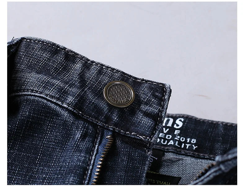 Nouveaux jeans décontractés pour hommes Wthinlee, style droit extensible, mode classique bleu noir, pantalons de travail en denim, vêtements de marque pour hommes