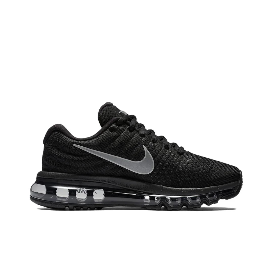 Nike-Air Max 2017 baskets basses pour hommes et femmes, chaussures de course décontractées, couleur noire, confortables et à la mode