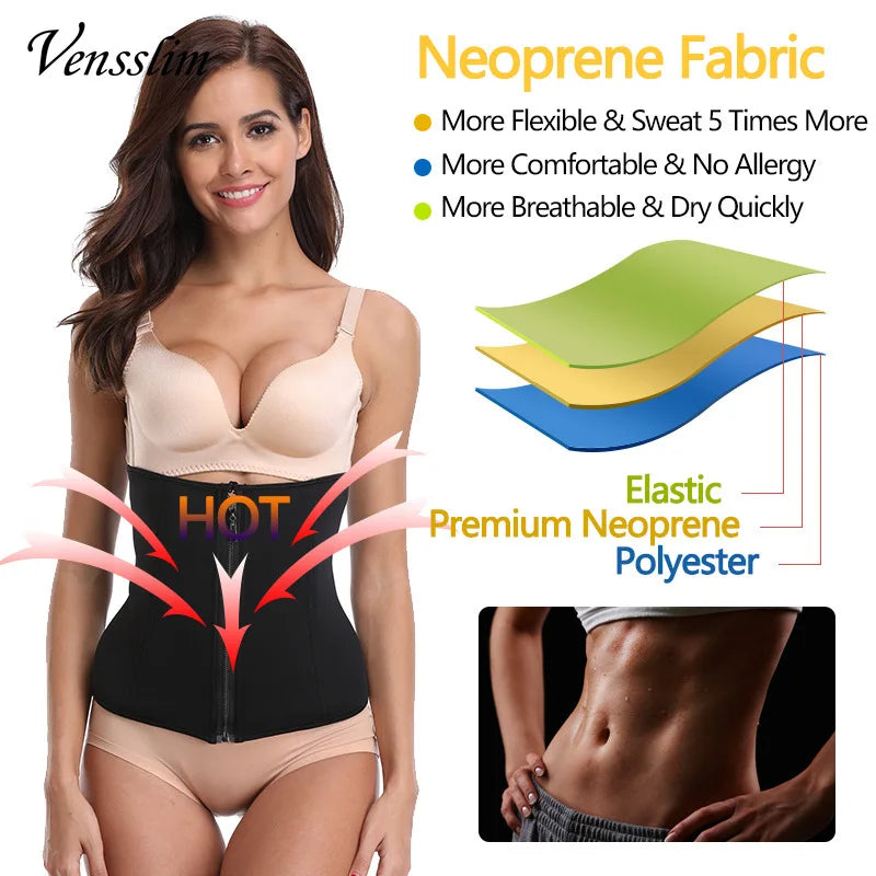 Ceinture de maintien pour femmes Qtree, corset, gaine de contrôle du ventre, bustier, vêtement de forme amincissant, gaine de sport en néoprène