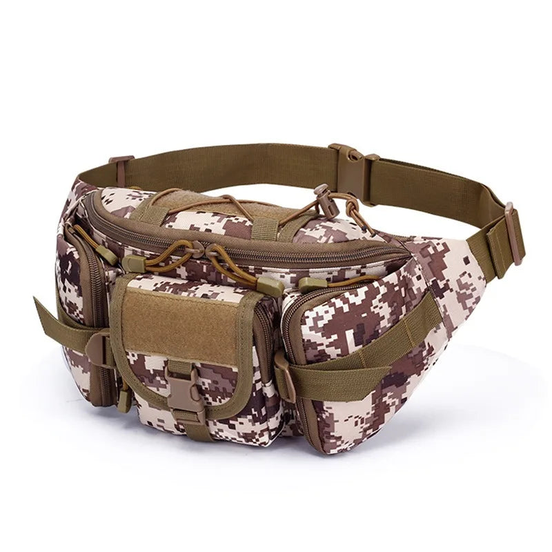 Men's Outdoor Waterproof Nylon Waist Bag Cell Phone Belt Bag Jump Bags Molle CamSolomon Hunting Hiking Climbing