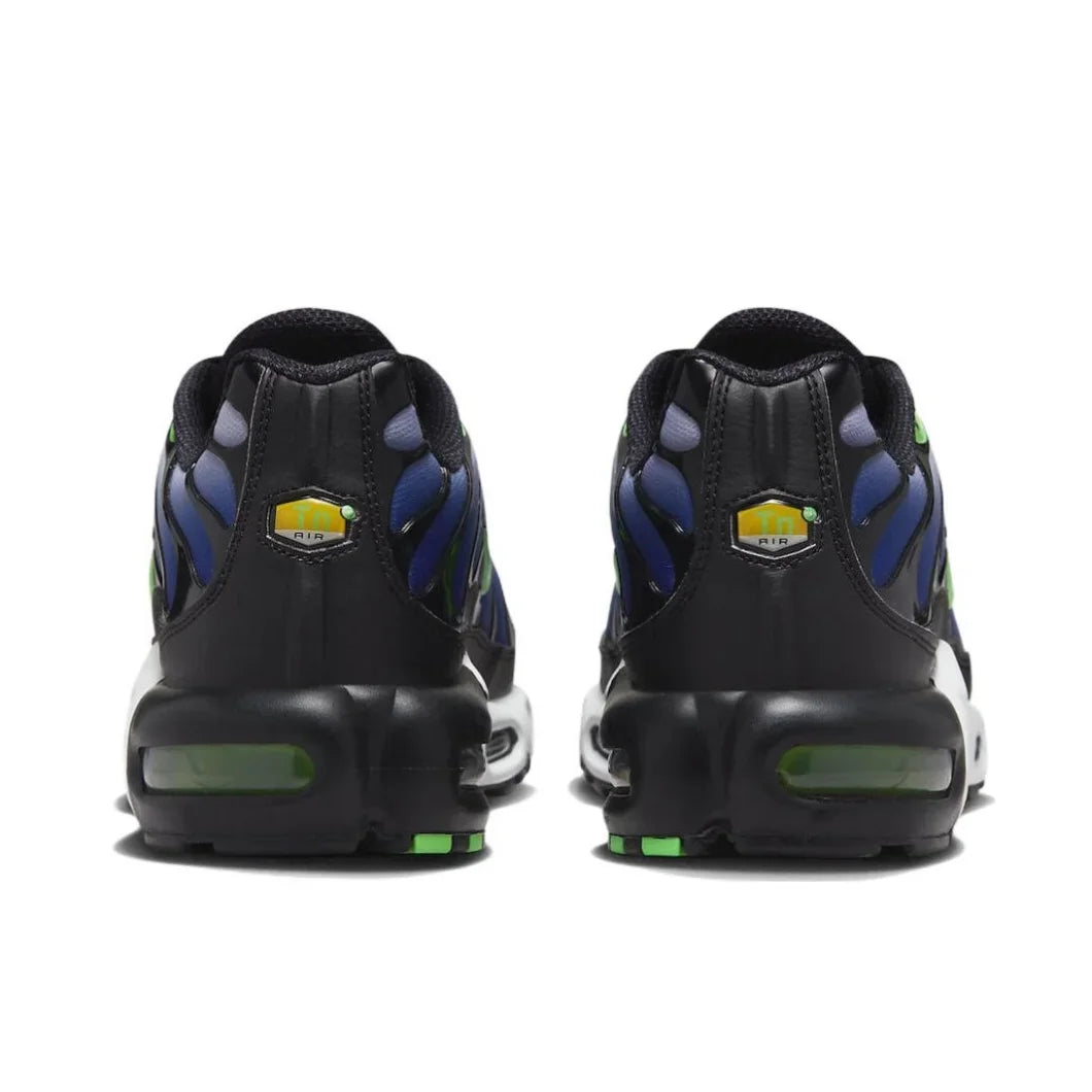 Nike-Air Max Plus TN Retro Low Men's Original Running Shoes Comfortable Shock Absorption Casual Sneakers Blue Black Turning