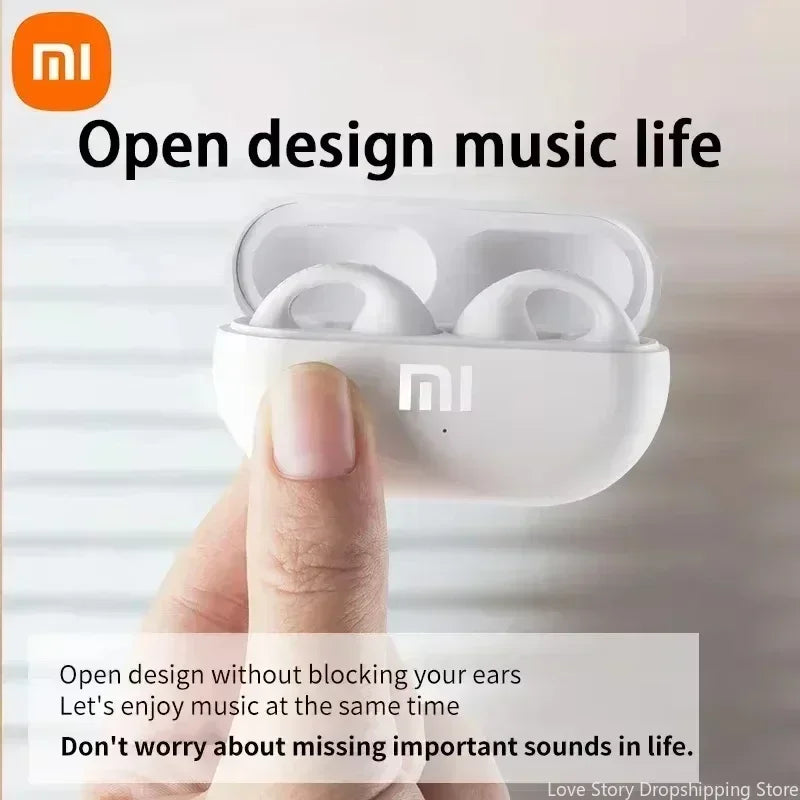 Écouteurs à conduction osseuse Bluetooth compatibles Xiaomi Redmi, écouteurs sans fil, stéréo 3D surround, basses, casque de sport