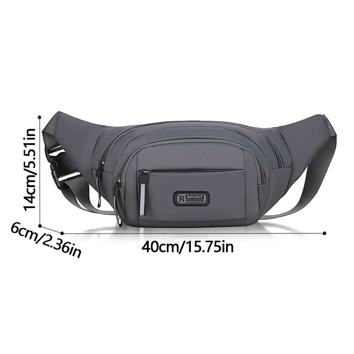 New pure canvas waist bag, men's mobile waist bag, outdoor sports, leisure, running, anti-theft, ultra-thin, invisible.-zmt