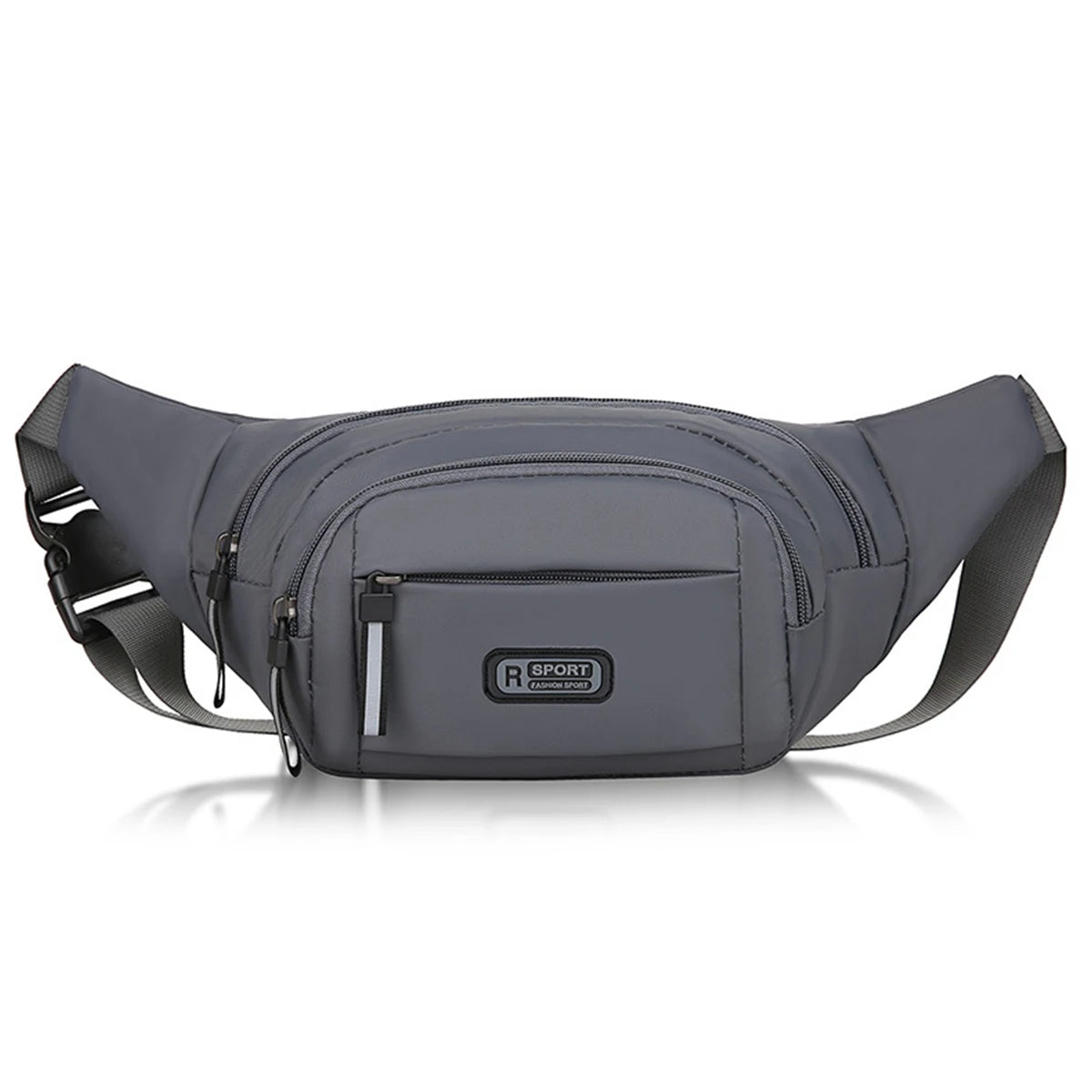 New pure canvas waist bag, men's mobile waist bag, outdoor sports, leisure, running, anti-theft, ultra-thin, invisible.-zmt