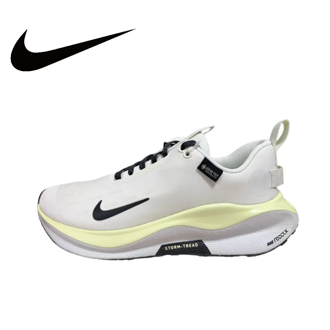 NIKE-Chaussures de course React Extron Run, Fly107 4 Gore-Tex, pour homme et femme, souliers de course basses, couleur blanche et jaune, nouvelle collection