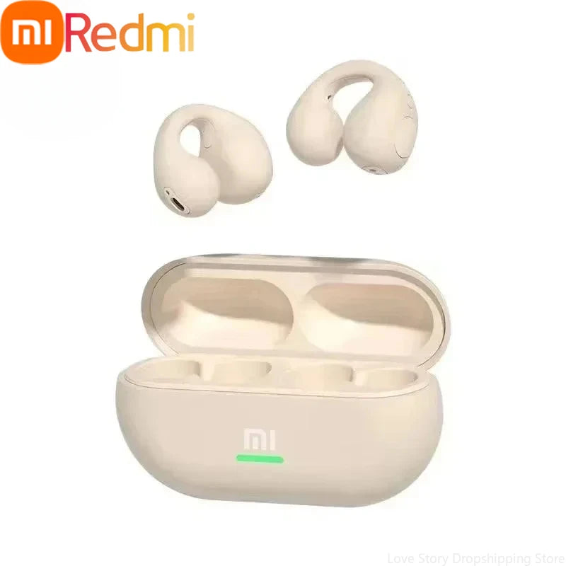 Écouteurs à conduction osseuse Bluetooth compatibles Xiaomi Redmi, écouteurs sans fil, stéréo 3D surround, basses, casque de sport