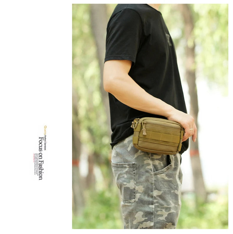 DulMolle Outdoor Sports Waist Bag Initiated Fishing Climbing Travel Camping Hiking Hunting Belt Sling Pack