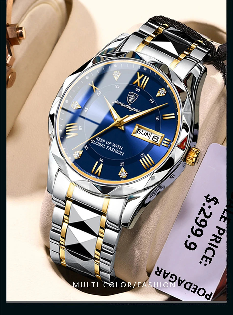 Luxury Stainless Steel Watch