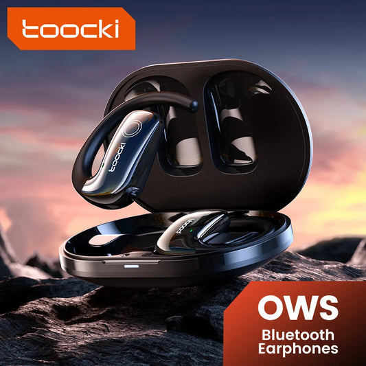 Toocki EJ11 Open-Ear Wireless Earphone Bluetooth 5.3 OWS Ear Hooks Headphones For Moblie Phone Long Standby IPX5 Sport Earbud LA TendanceStore multi service