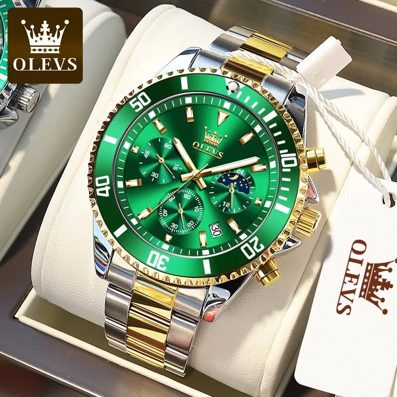 OLEVS-Montre style militaire à Quartz en Acier Inoxydable pour Homme LA TendanceStore multi service