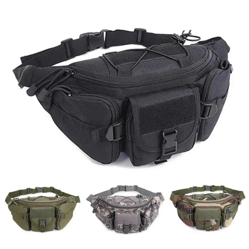 Men's Outdoor Waterproof Nylon Waist Bag Cell Phone Belt Bag Jump Bags Molle CamSolomon Hunting Hiking Climbing