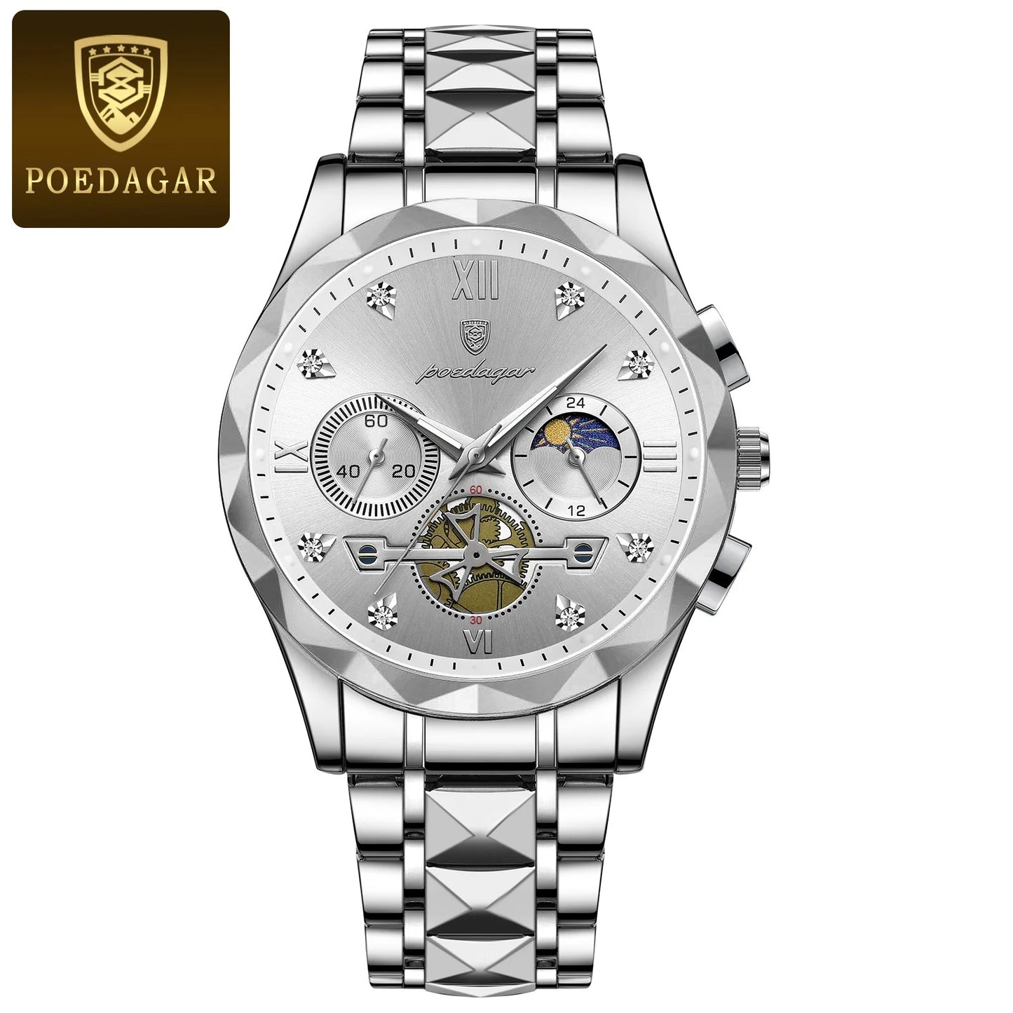 Luxury Stainless Steel Wristwatch