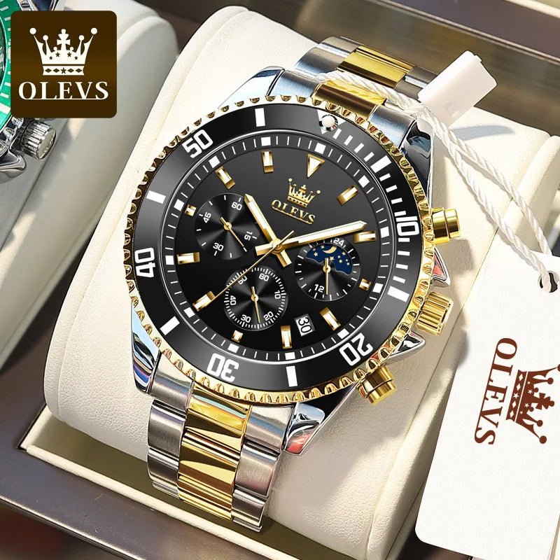 OLEVS-Montre style militaire à Quartz en Acier Inoxydable pour Homme LA TendanceStore multi service