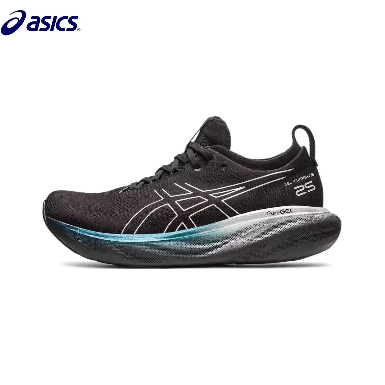 ASICS-Chaussures de course Nimbus 25 pour hommes, baskets de sport unisexes à coussin, originales