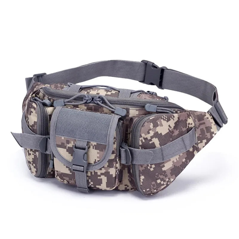 Men's Outdoor Waterproof Nylon Waist Bag Cell Phone Belt Bag Jump Bags Molle CamSolomon Hunting Hiking Climbing