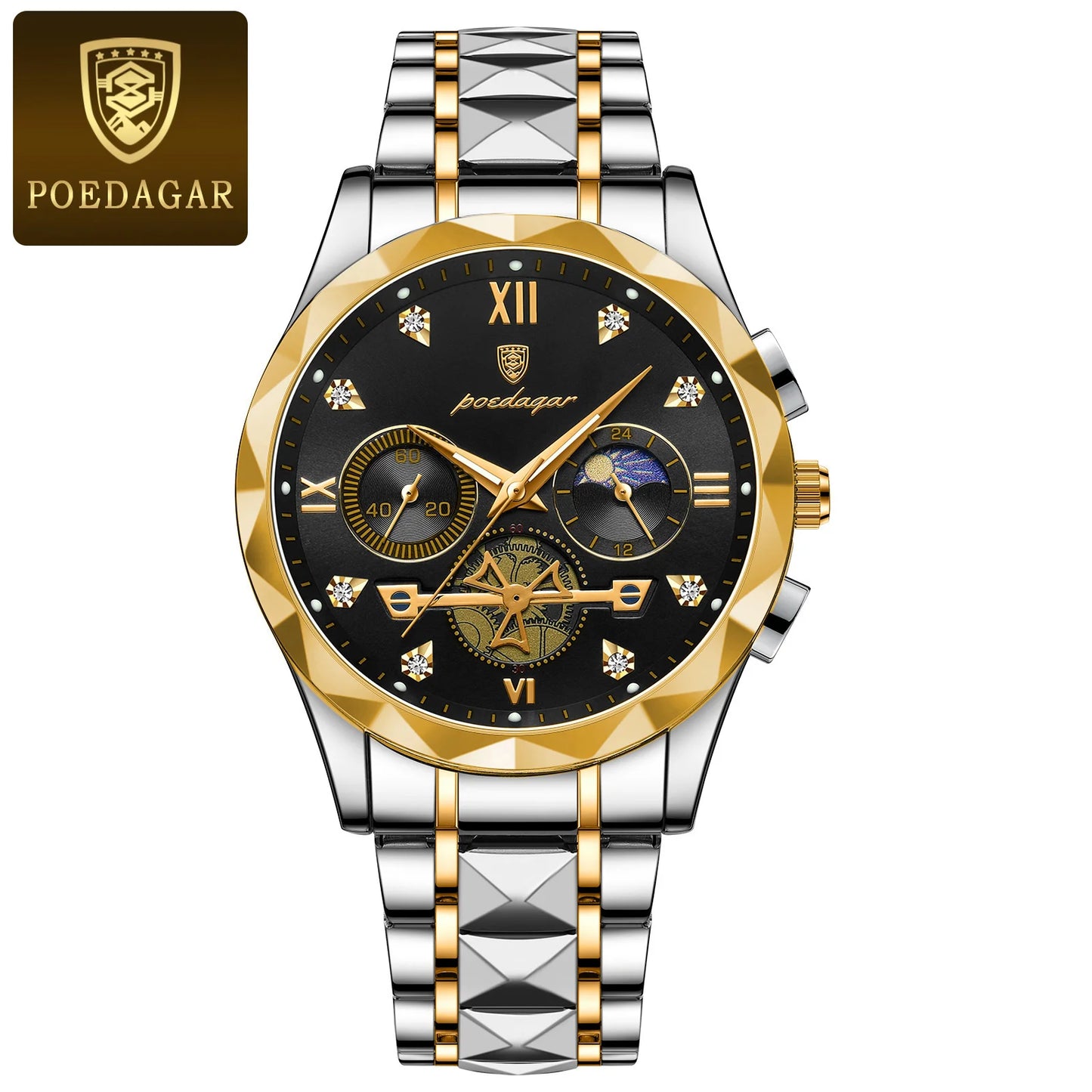 Luxury Stainless Steel Wristwatch