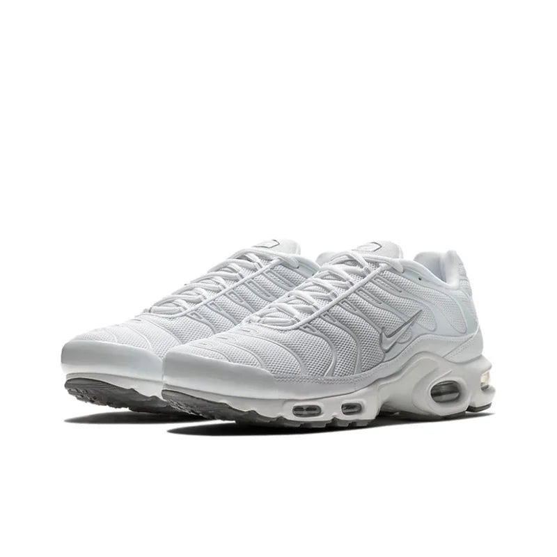 Nike-Air Max Plus TN Chaussures de Course pour Homme et Femme, Confortables, Respirantes, Antidérapantes, Coussin d'Air Durable, Noir