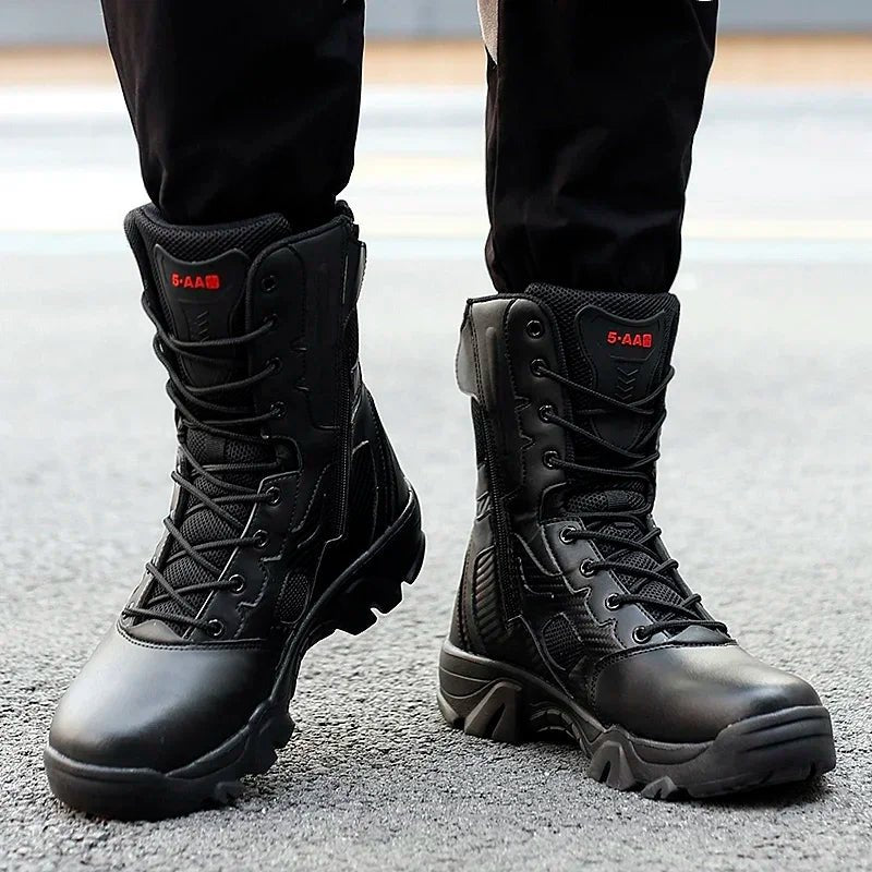 Bottes Tactiques style militaire pour Hommes, bottes de Moto, Noires LA TendanceStore multi service