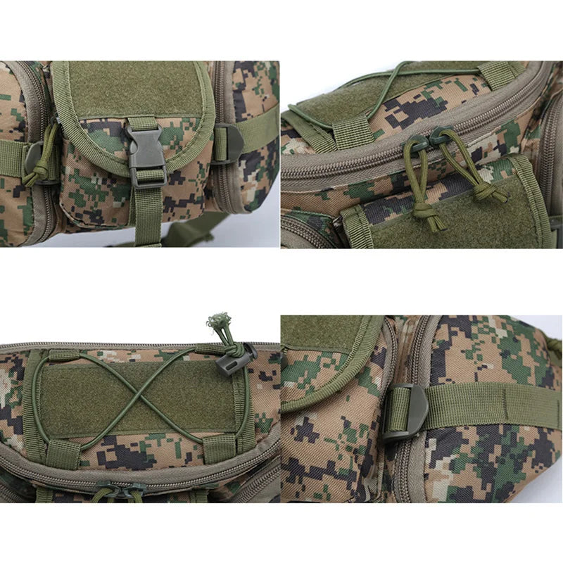 Men's Outdoor Waterproof Nylon Waist Bag Cell Phone Belt Bag Jump Bags Molle CamSolomon Hunting Hiking Climbing