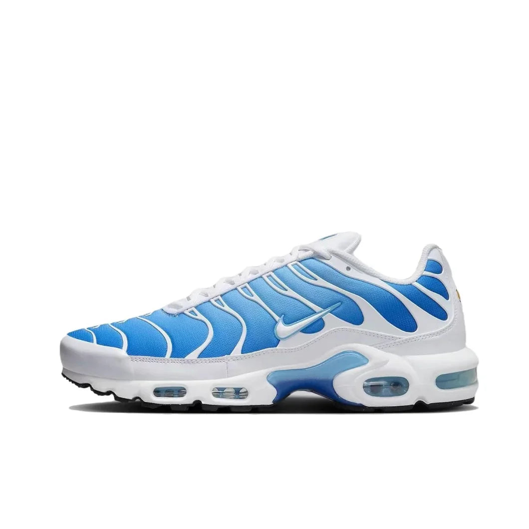 Nike-Air Max Plus TN Retro Low Men's Original Running Shoes Comfortable Shock Absorption Casual Sneakers Blue Black Turning