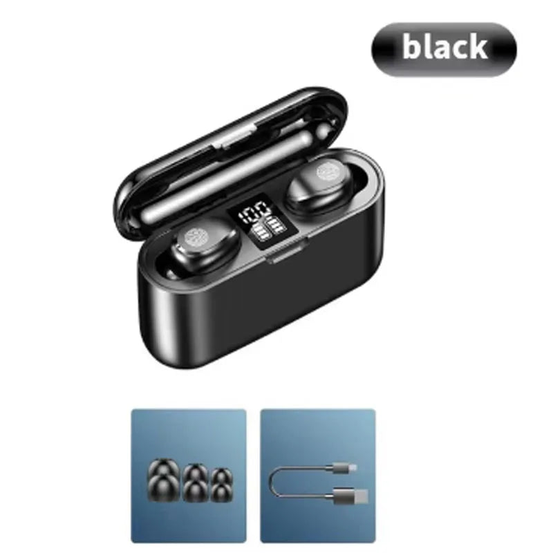 TWS Bluetooth Earphones Mini In-Ear Wireless Headphones for Sports Running HD Call Music Headset Compatible with Xperia Z5 Premium VIVO