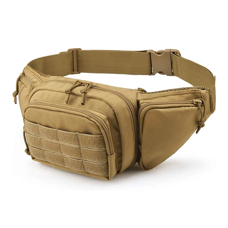 DulWaist Military Fanny Pack, Sling Bag, Outdoor Chest Assault Pack, Concealed Carry Holster