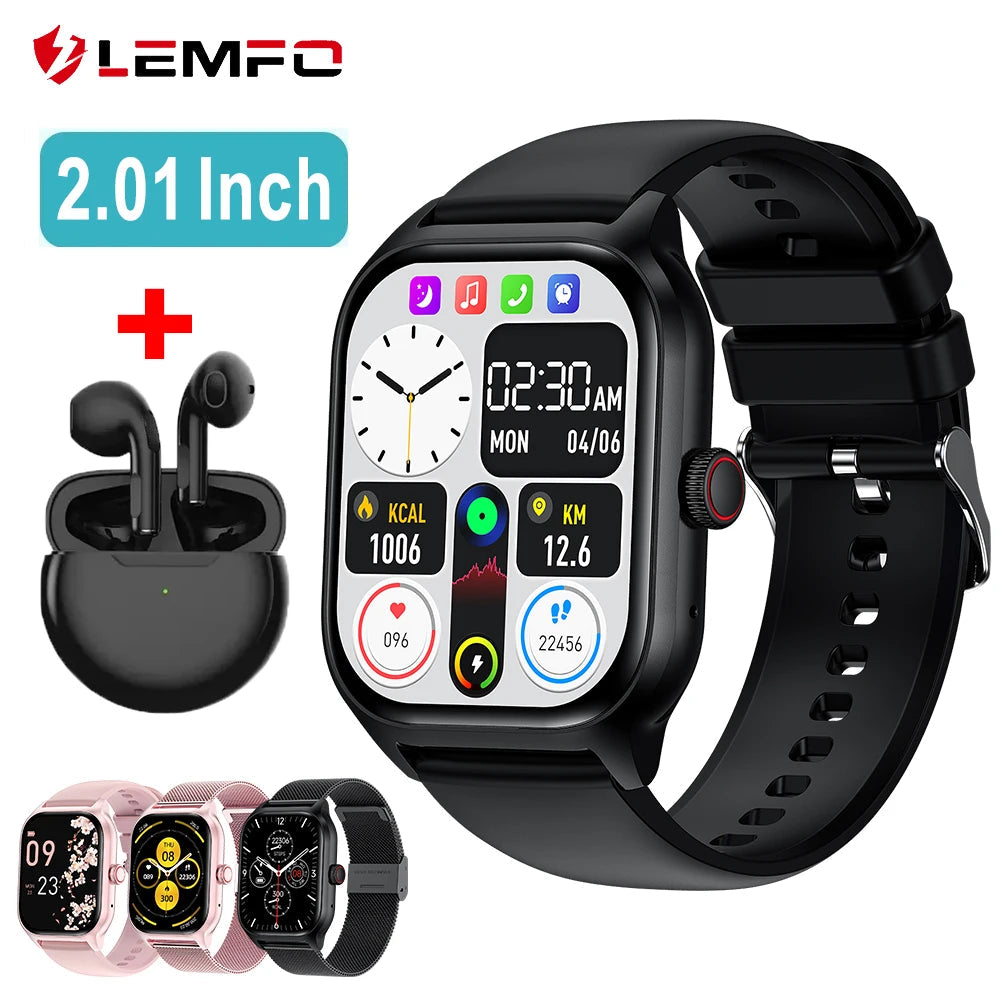 LEMFO LT10 2024 Smart Watch Android Gift Bluetooth Call Touch Dial Fitness Tracker Sports Watches