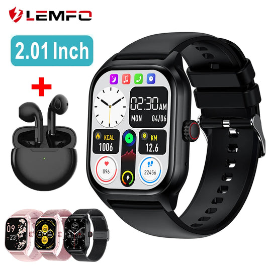 Montre intelligente LEMFO LT10 2024, cadeau Android, appel Bluetooth, cadran tactile, suivi de la condition physique, montres de sport