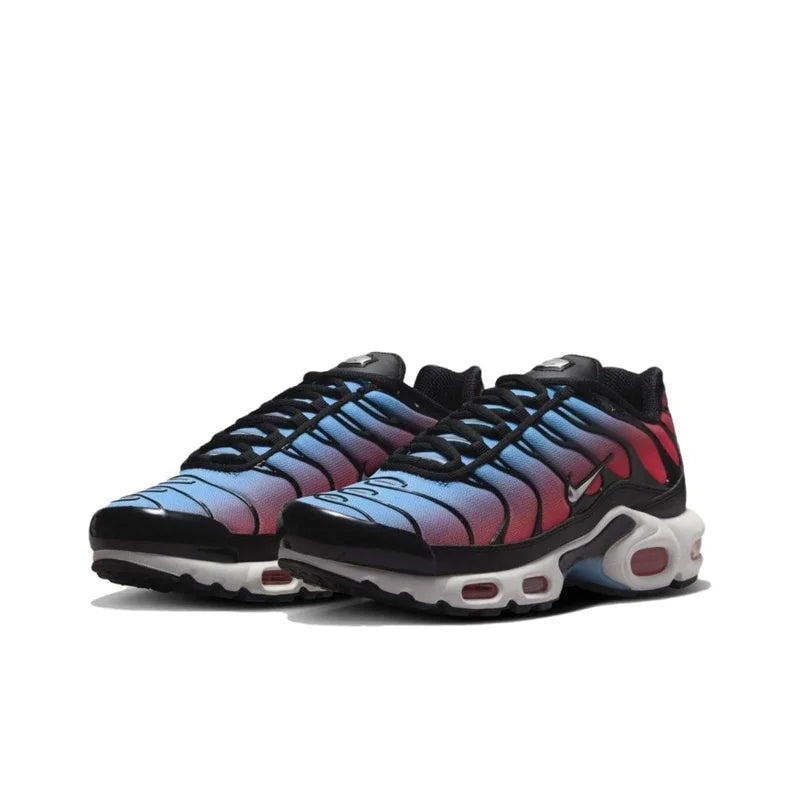 Nike-Air Max Plus TN Chaussures de Course pour Homme et Femme, Confortables, Respirantes, Antidérapantes, Coussin d'Air Durable, Noir