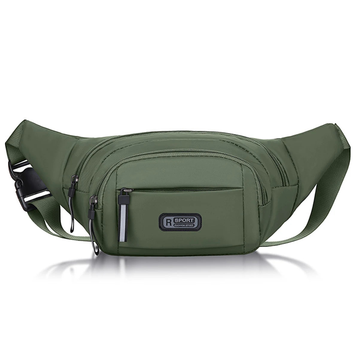 New pure canvas waist bag, men's mobile waist bag, outdoor sports, leisure, running, anti-theft, ultra-thin, invisible.-zmt