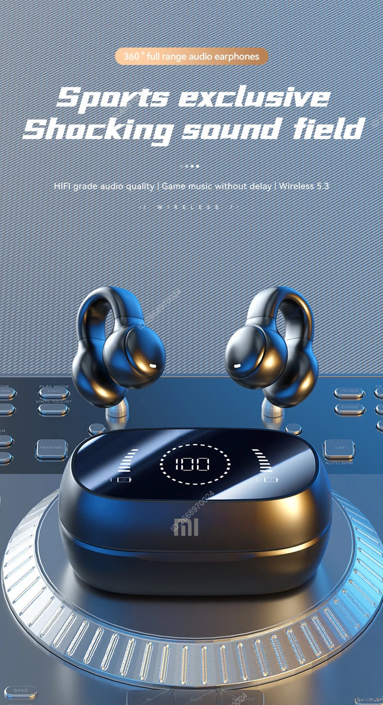 XIAOMI M47 Wireless Bluetooth Headphones Noise Reduction Bone Conduction Sports Earphones with Microphone Free